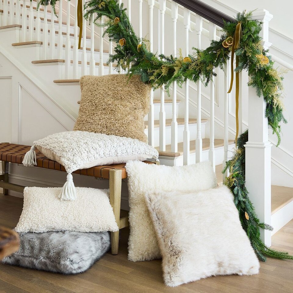 Chunky Marl Knit Cushion Cover West Elm UK